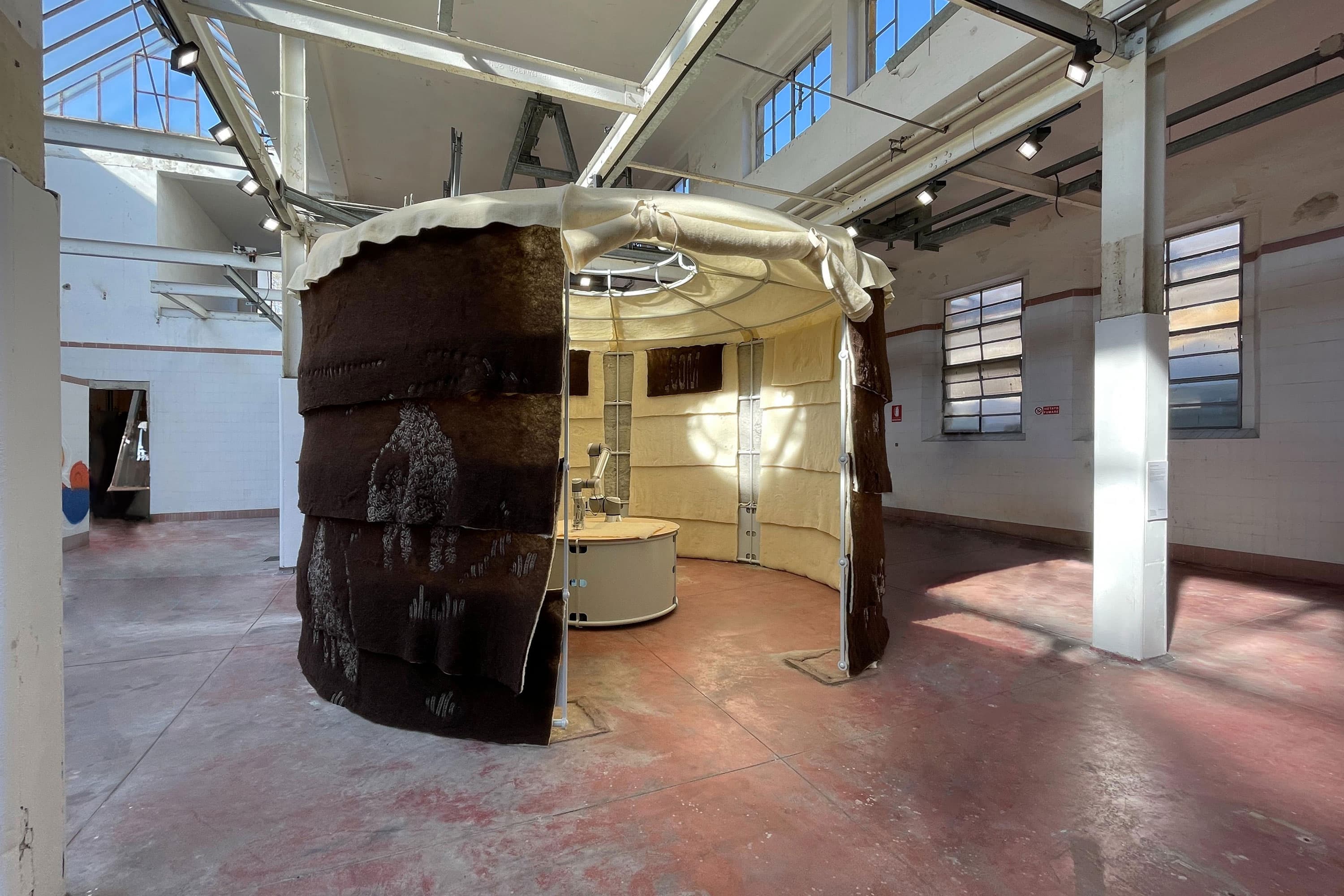 Salone di Milan Wool Pavilion - Robotic Felting